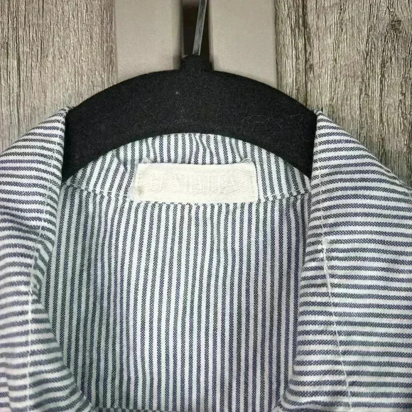 CP Shades Top Small Tunic Popover Striped Long Sleeves Sz S - Picture 2 of 11